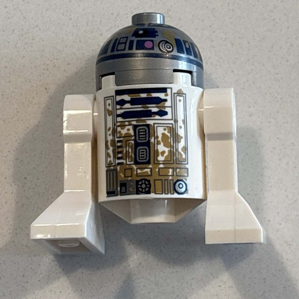 Lego Astromech Droid R2-D2 Minifigure #sw0908 Dirt Stains On Front Set #75208